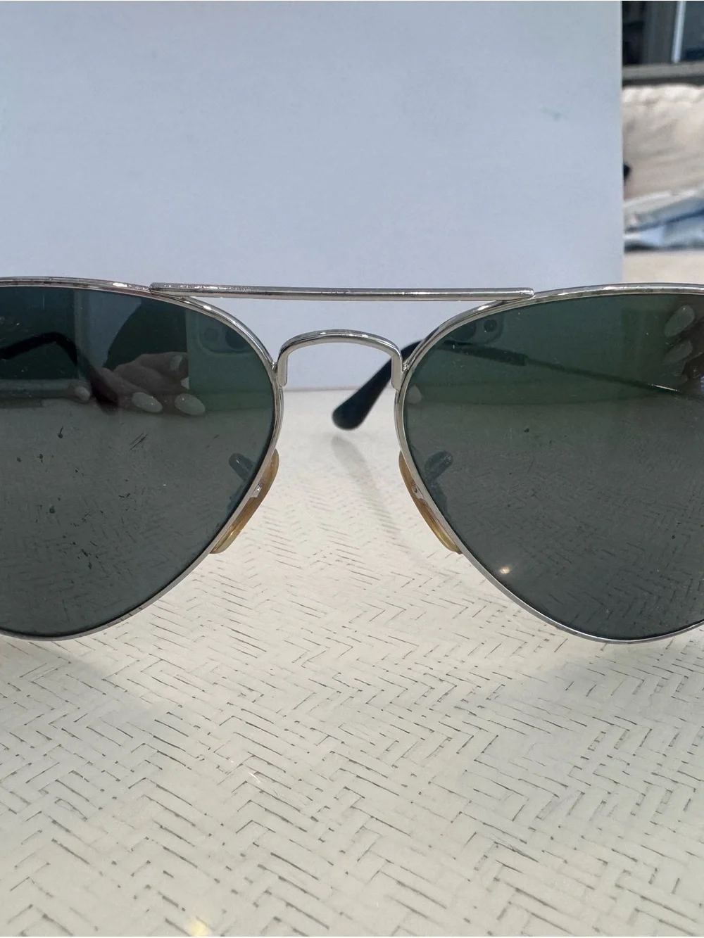 Vintage Ray-Ban Silver Frame Unisex Sunglasses